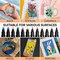 24-Color Paint Markers Dual Tip Acrylic Paint Pens Ideal for Wood, Rock, Canvas, Stone, Glass, Ceramic, and DIY Crafts Art Supplies